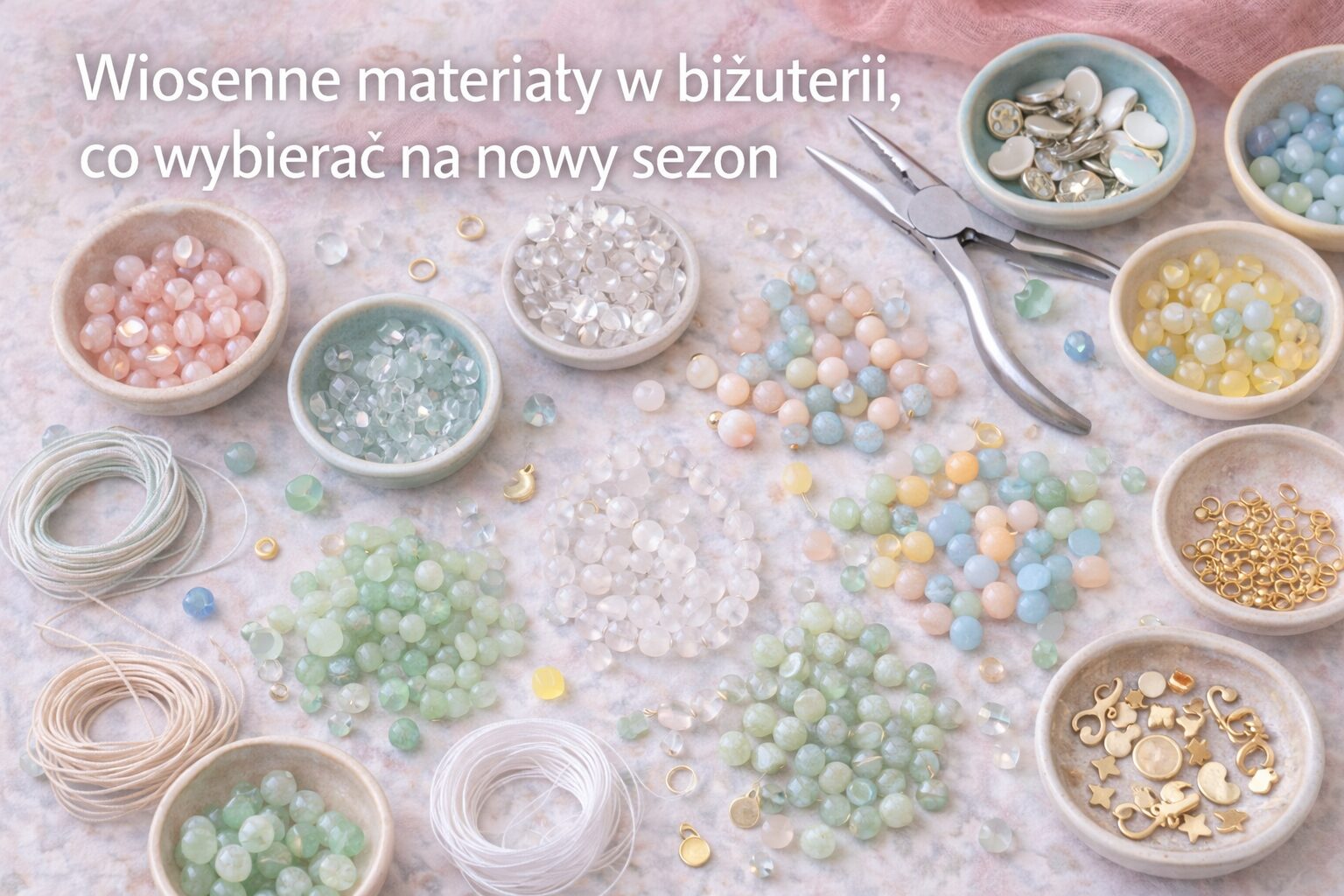 Wiosenne materiały do biżuterii